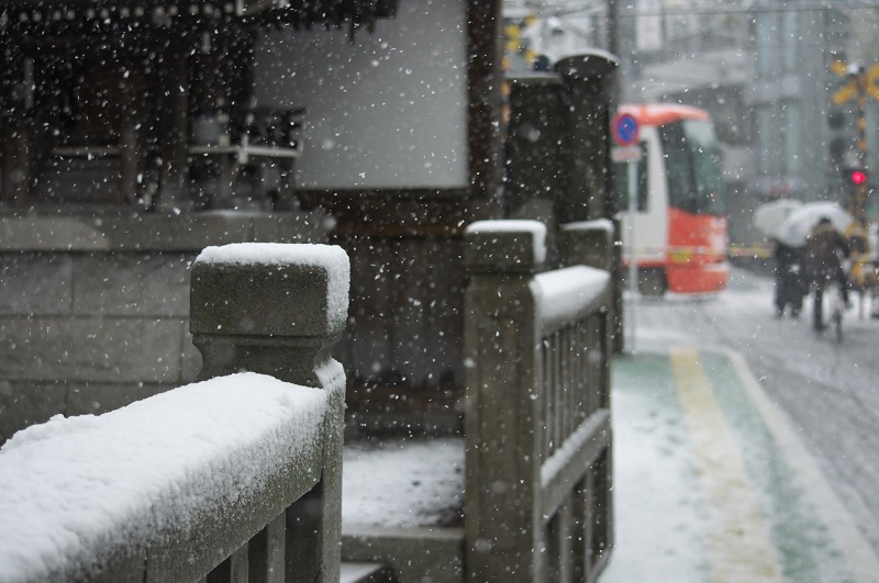 8年前(2012年)の2月29日、東京都荒川区は大雪でした 