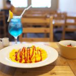 東京都荒川区西尾久にあるわっぜカフェのシンプルで懐かしさがあるオムライス