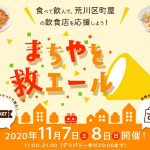 荒川区内で2020年11月7日（土）、8日（日）に開催される「まちやを救エール」のオンラインチケットを購入する方法 PayPalアカウントが必須です