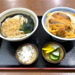 町屋のお蕎麦屋さん「千秋庵」で超お得なかつ丼と豆たぬきうどんのセットを食べてみた