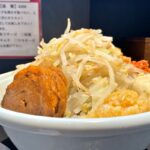 東日暮里にある人気店「らーめん三極志」で4周年記念限定の牛二郎系つけ麺を食べてみた