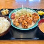 熊野前駅近くにオープンした「定食酒場ようちゃん」のランチで食べたからあげ定食が絶品！