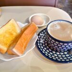 三河島駅近くにある「喫茶ふじ」のトーストとゆで卵が無料で付いてくるサービスはやっぱり嬉しい！